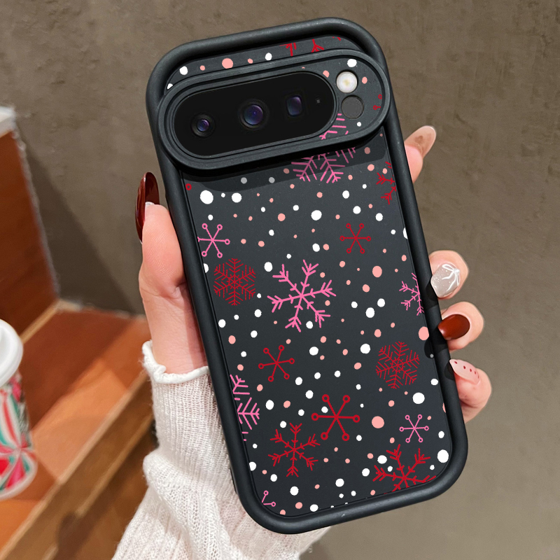 Google Pixel 8A - Weihnachtliche Schneeflocken-Design-Handyhülle für Google Pixel 10