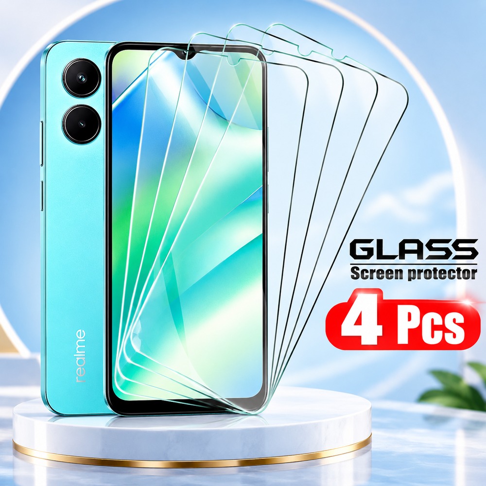 Realme C67 - 4 Stück gehärtetes Glas für Realme