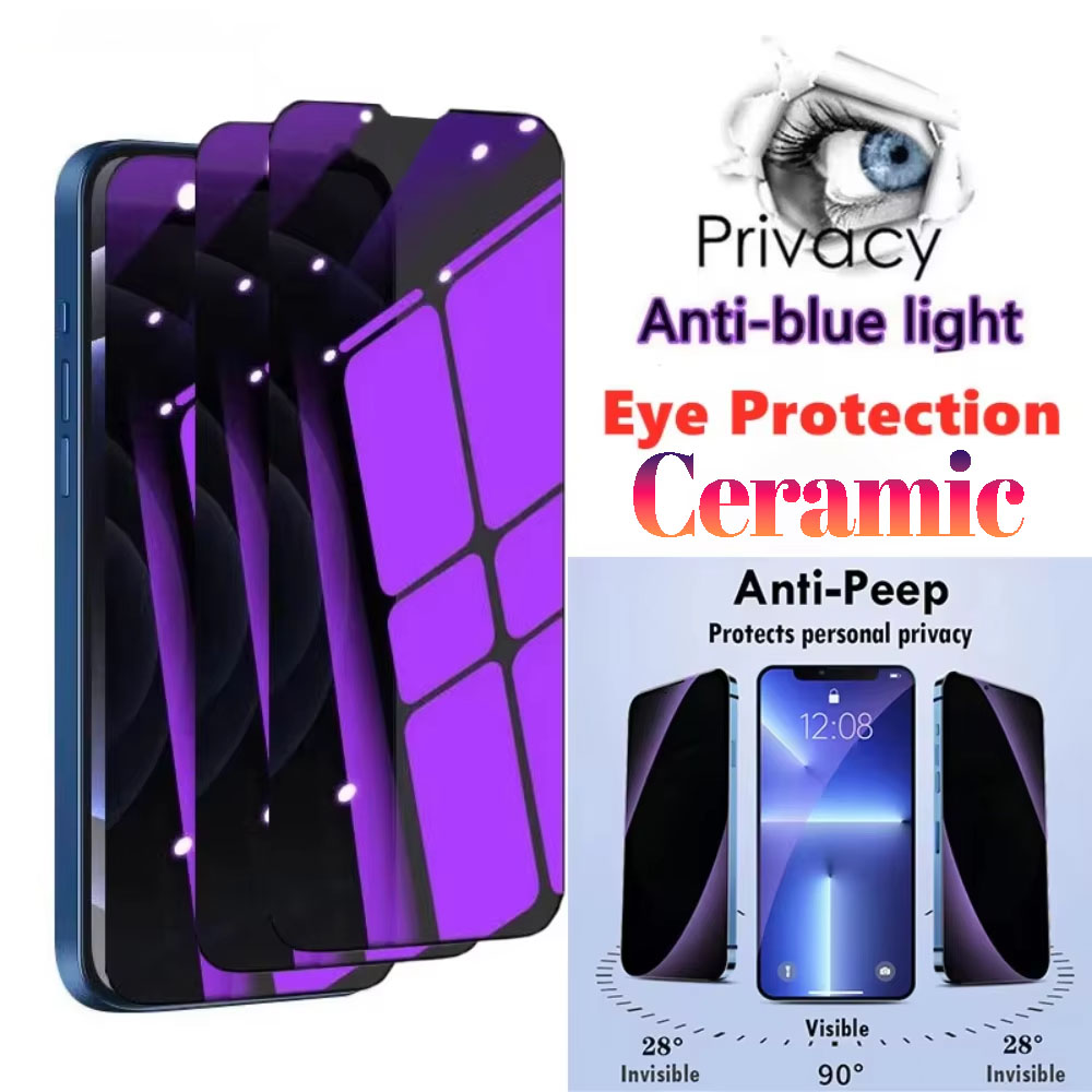 Matte Anti Glare Screen - 1-5 Stück Anti-Blaulicht-Sichtschutz-Keramik-Softfolie für iPhone 18
